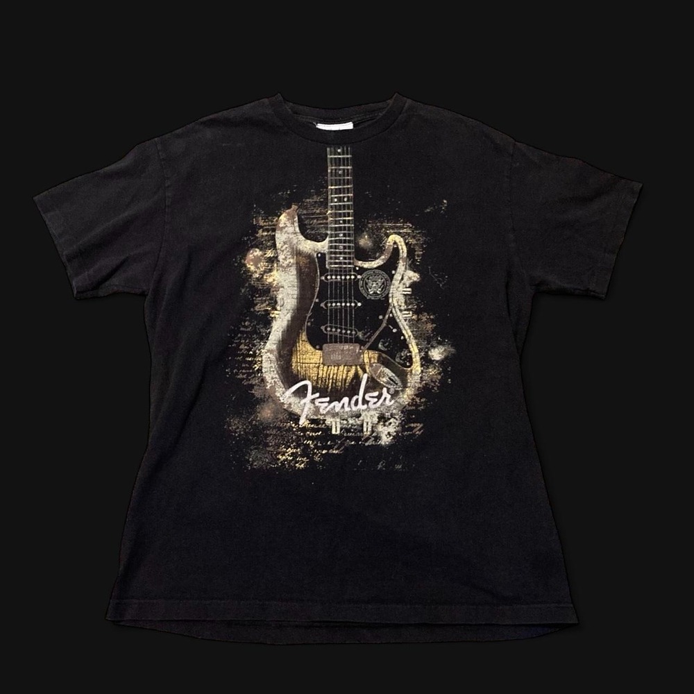 Fender vintage 00s guitar graphic tee y2k style Men's M/19.75